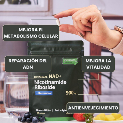 Liposomal NAD+ con resveratrol
